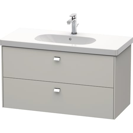 Brioso Wall-Mounted Vanity Unit Concrete Gray Matt